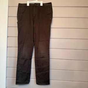 Vuori Men’s Olive Green Collin’s Chino Pants, Straight Leg Flat Front Size 32x30